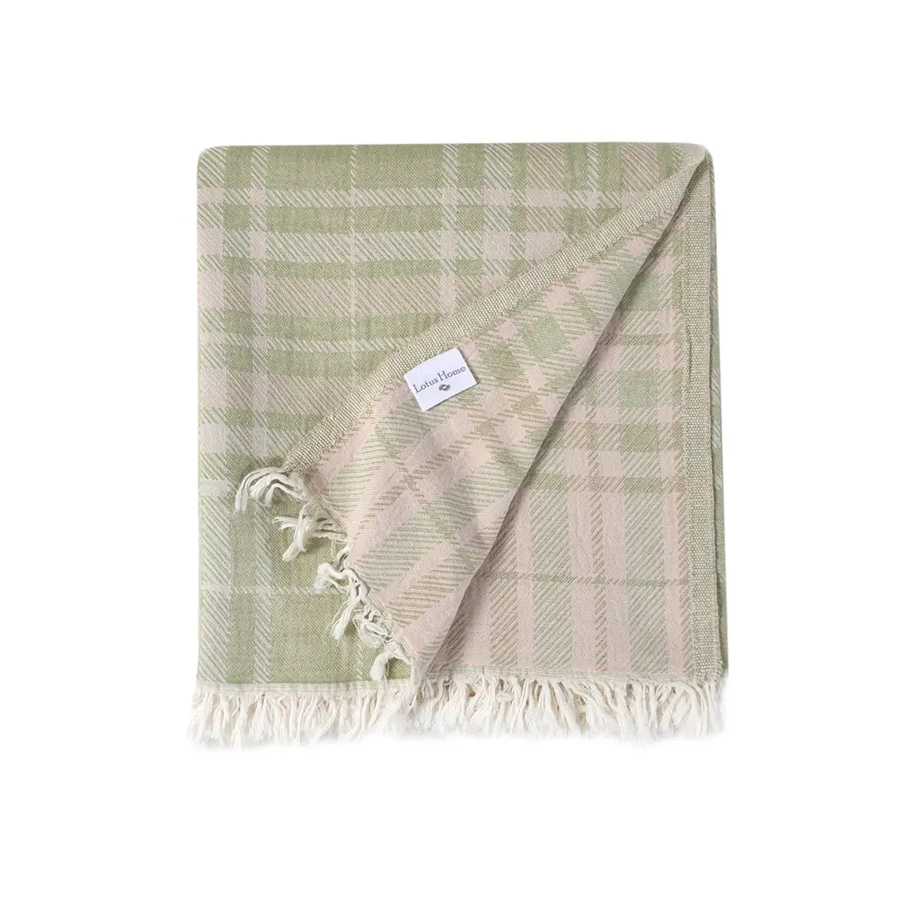 Покрывало Lotus Home - Checked Caledonia мятный 190x225 - фото 3