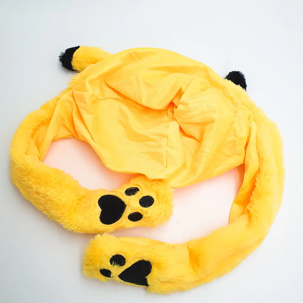 Шапка світиться з кігурумі, що рухаються вухами Kigurumi Пікачу UKC жовтий - фото 5