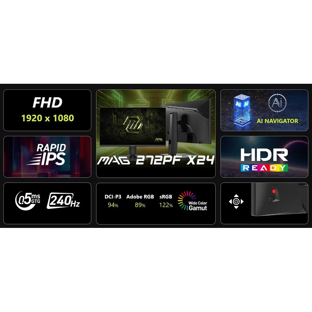Монітор MSI MAG 272PF-X24 - фото 8