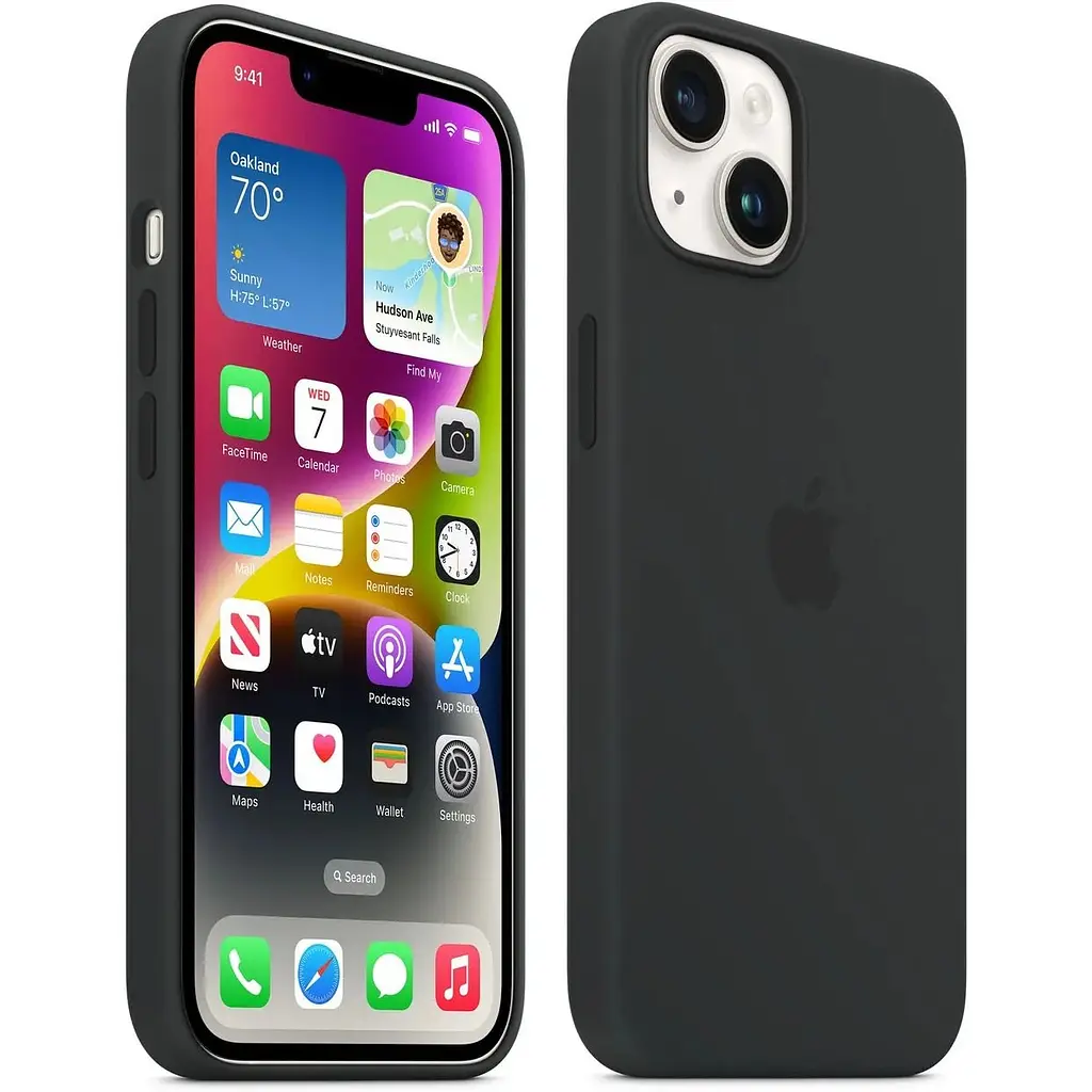Оригінальний силіконовий чохол Apple Silicone Case MagSafe для iPhone 14 (6.1") Midnight (MPRU3ZE/A) - фото 10