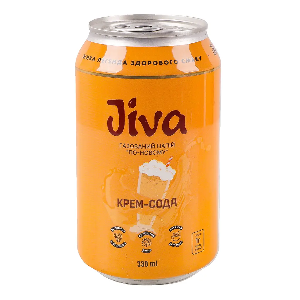 Напій Jiva Крем-сода з підсолоджувачем 330 мл - фото 5