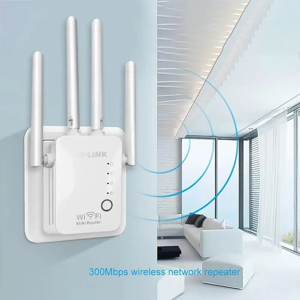 Ретранслятор-маршрутизатор Pix-Link X300R4 300Мбіт/с 2.4 ГГц Білий (XNDWSW021403B 4326) - фото 6