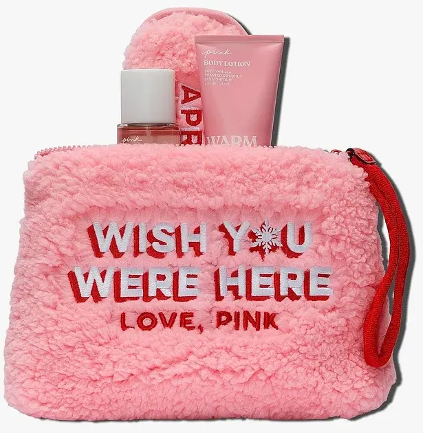 Подарунок набір Warm & Cozy від Victoria's Secret Pink з косметичкою - фото 3