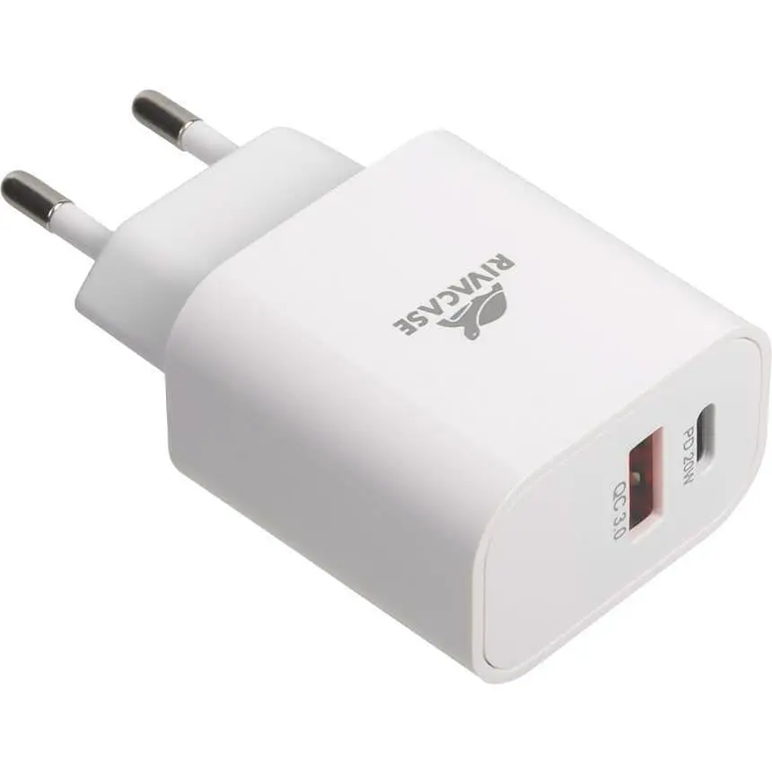 Зарядний пристрій Rivacase PS4102 WD4, PD 20W+QC3.0, білий (PS4102 WD4 (White)) - фото 5