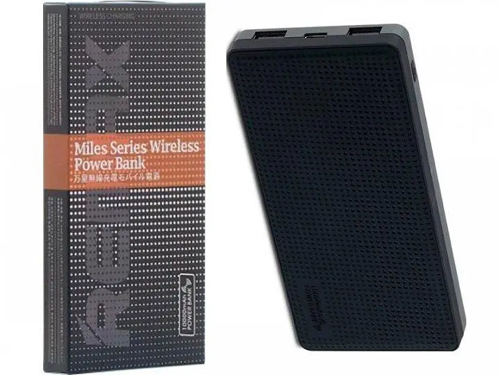 Внешний аккумулятор Power Bank Remax Miles Wireless RPP-103 10000mAh (Черный) - фото 4