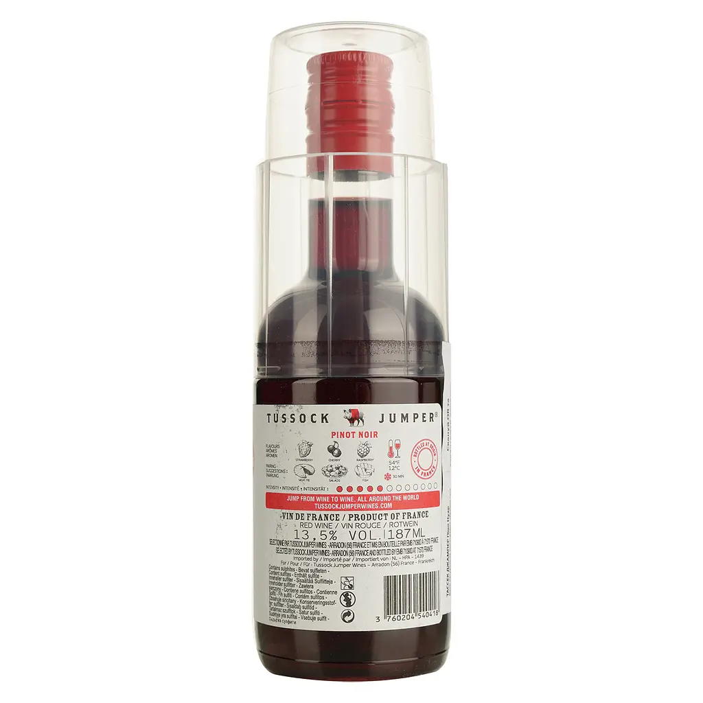 Вино Tussock Jumper Pinot Noir красное сухое 0.187 л - фото 2