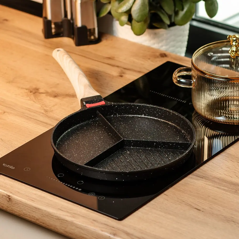 Сковорода для сніданку зі знімною ручкою 25 см, чорний Breakfast HP39575B - фото 2