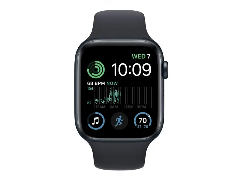 Смарт-годинник Apple Watch SE 2 GPS + Cellular 40mm Midnight Aluminum Case w. Midnight S. Band - S/M (MNTM3/MRG83/MRG63) - фото 2
