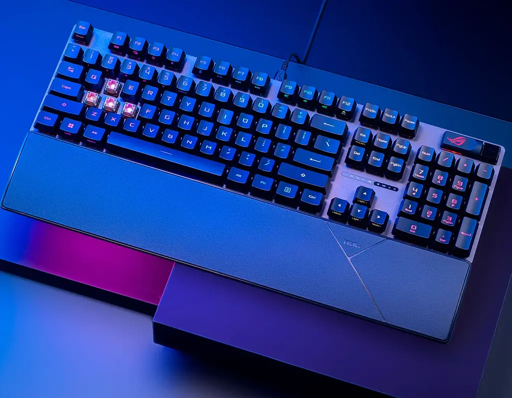 Клавіатура Asus ROG Strix Scope II RX Optical White [90MP03S0-BKUA30] [126947] - фото 8