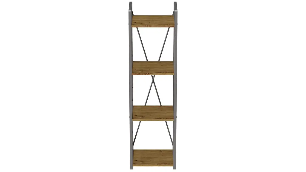 Етажерка 4/34 Ferrum-decor Серії Коннект 120x34x28 сірий ДСП Дуб Артізан 16мм (FRD-104285) - фото 7