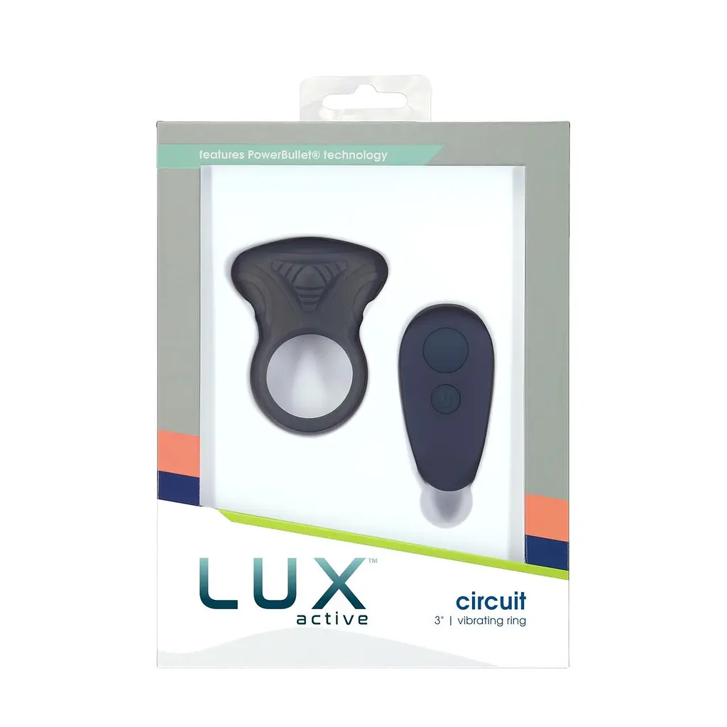 Ерекційне віброкільце Lux Active Circuit Vibrating Cock Ring, пульт д/у 7 режимів вібрації - фото 4