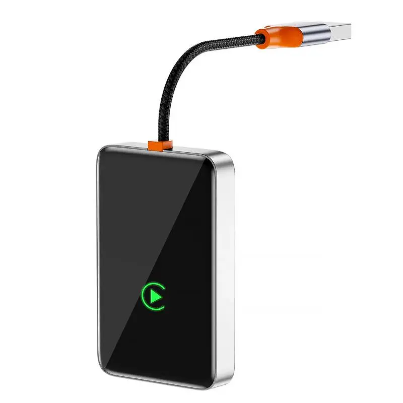 Адаптер WIWU Wi-CP002 car wireless CarPlay iOS Silver - фото 4