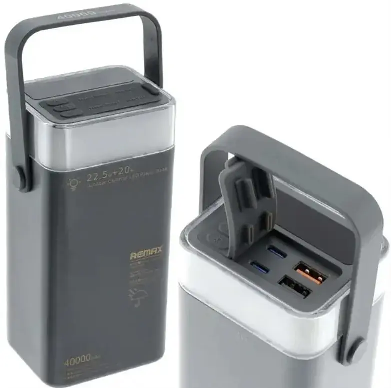 Портативна батарея Remax RPP-596 40000mAh Power Bank PD20W+QC22.5W Black - фото 2
