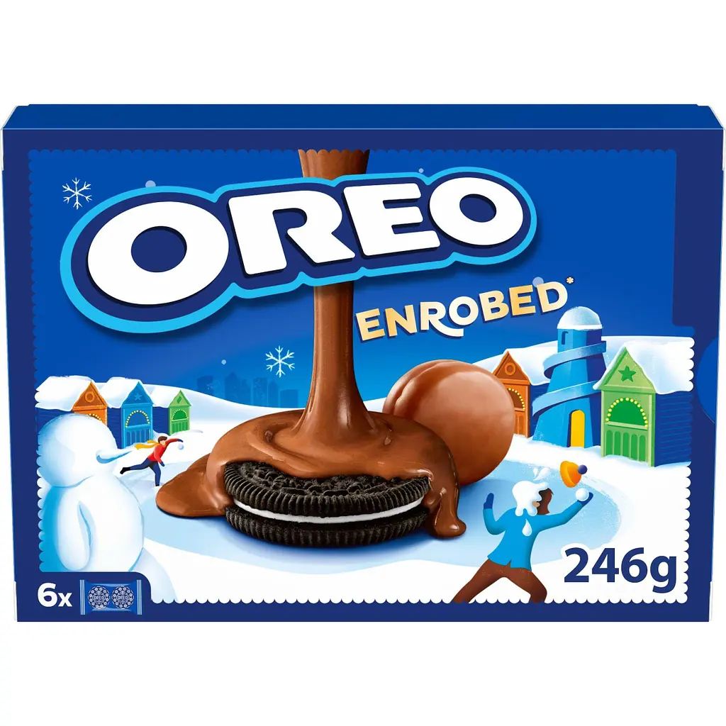 Печиво Oreo Enrobed в молочному шоколаді 246 г (7622300489434)