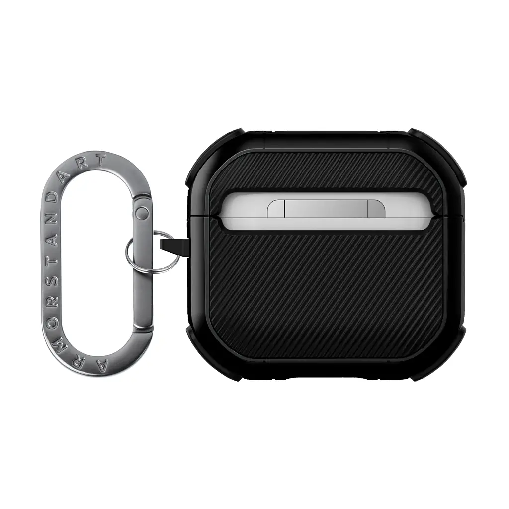 Чохол для навушників Armorstandart Panzer для Apple Airpods 4 Black (ARM82552) - фото 2