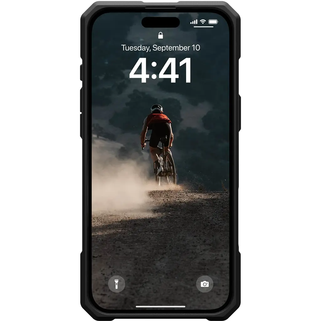 Оригинальный противоударный чехол UAG Monarch Pro MagSafe для Iphone 16 Plus Kevlar Black 114455113940  - фото 6