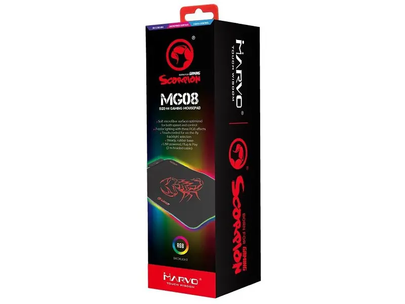Килимок для миші Marvo Scorpion MG08 M RGB lighting - фото 5