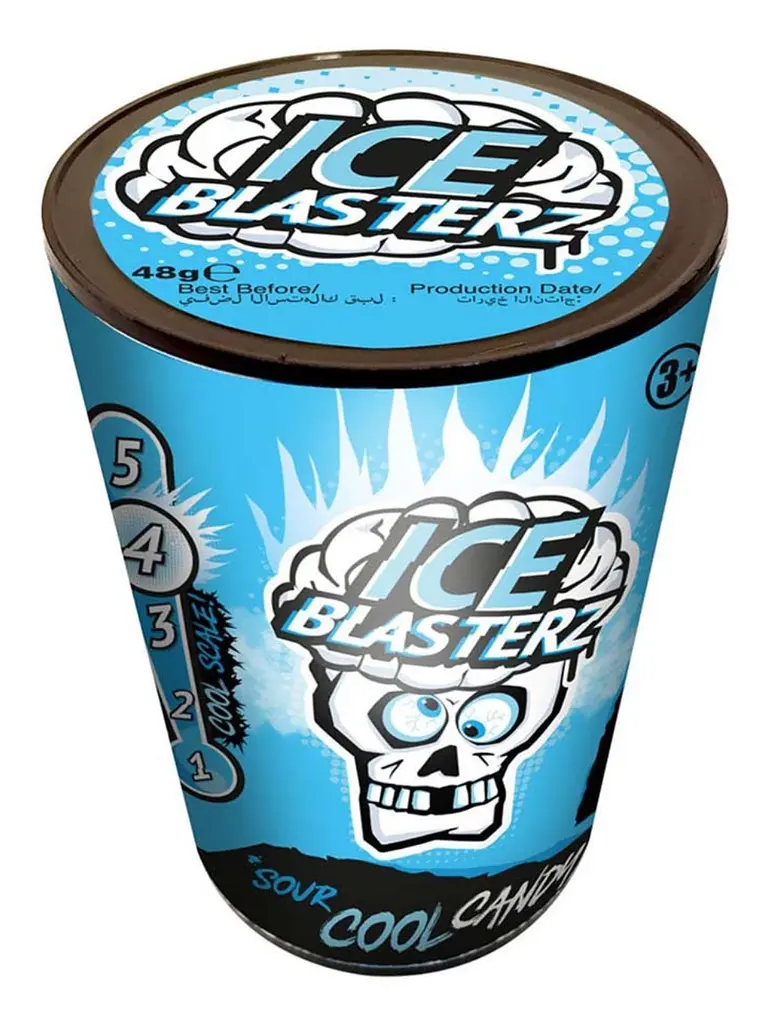 Кислі цукерки Brain Blasterz Ice Blasterz Super Sour Cool 45г - фото 2