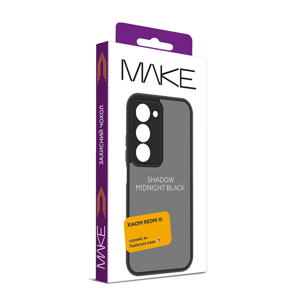 Чохол MAKE Xiaomi Redmi 15 Shadow Midnight Black - фото 2