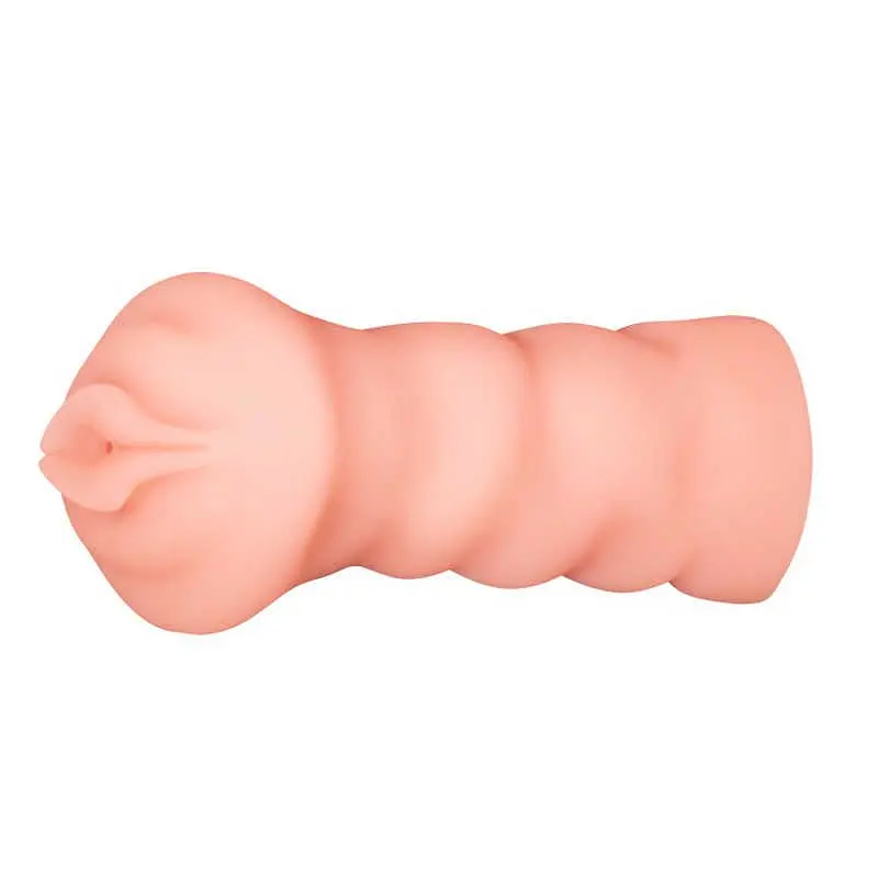 Мастурбатор Crazy Bull Leila Flesh із реалістичним рельєфом, 13.5х8 см - фото 4