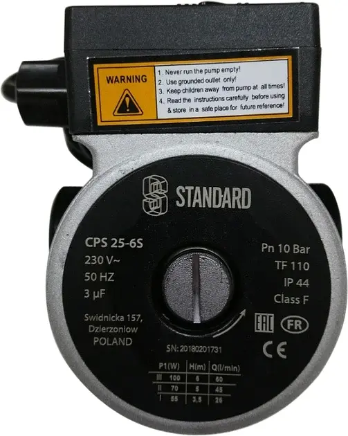 Насос циркуляційний STANDARD CPS 25-6S - 130