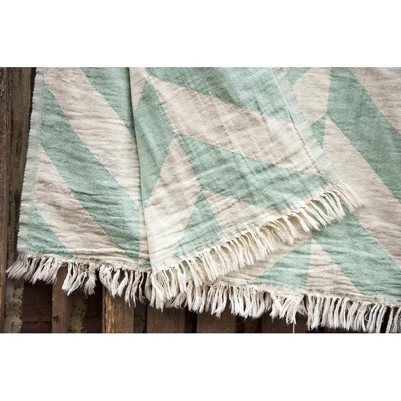Плед-накидка Barine - Fishbone Throw Sage 130*180 - фото 3
