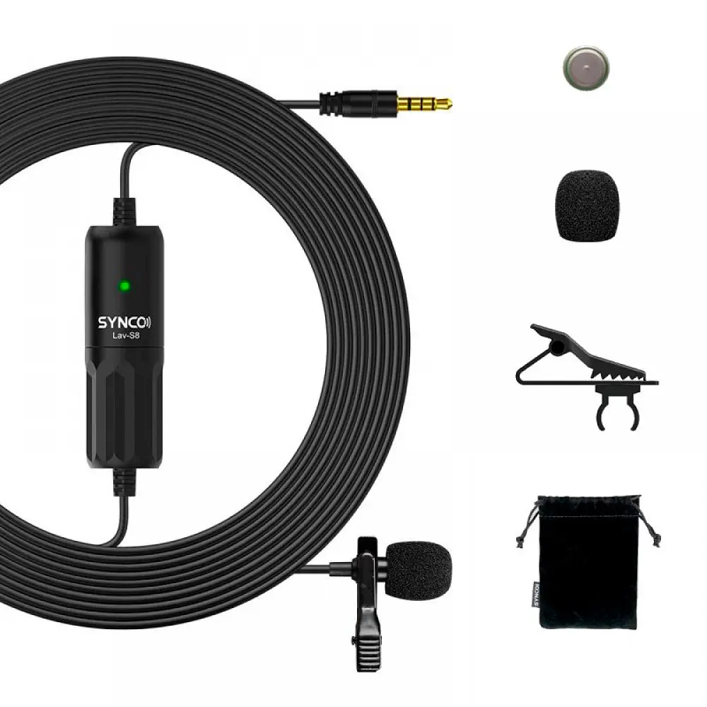 Петличный микрофон для телефона Synco Lav-S8 8м [85484] - фото 8
