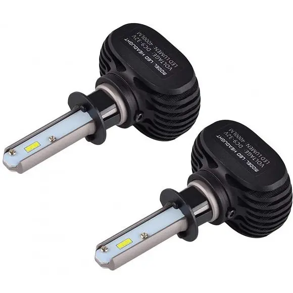 Лампи світлодіодні LED в авто надяскраві 8000lm з цоколем H3 потужністю 50W і колірною температурою 6500K XPRO COKOL LED S1-H3 комплект 2 шт. - фото 3