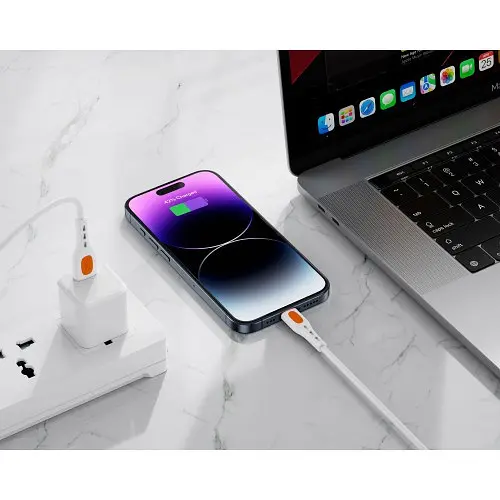 Кабель XO NB280 Jian Yan Series Lightning Data Cable 1M 3A Білий - фото 4