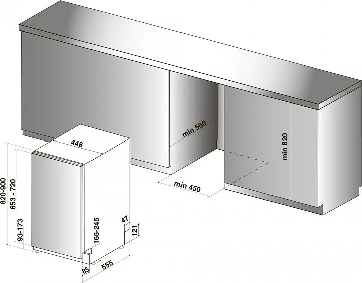 Посудомийна машина Indesit DSIC3M19 (6756891) - фото 2