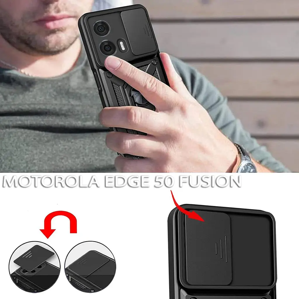 Панель BeCover Military для Motorola Edge 50 Fusion Black (712162) - фото 2