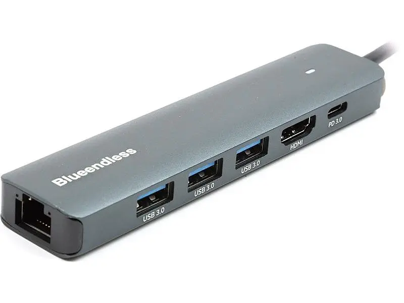 USB-хаб Blueendless Hub 6-in-1 Gray (CA913909)