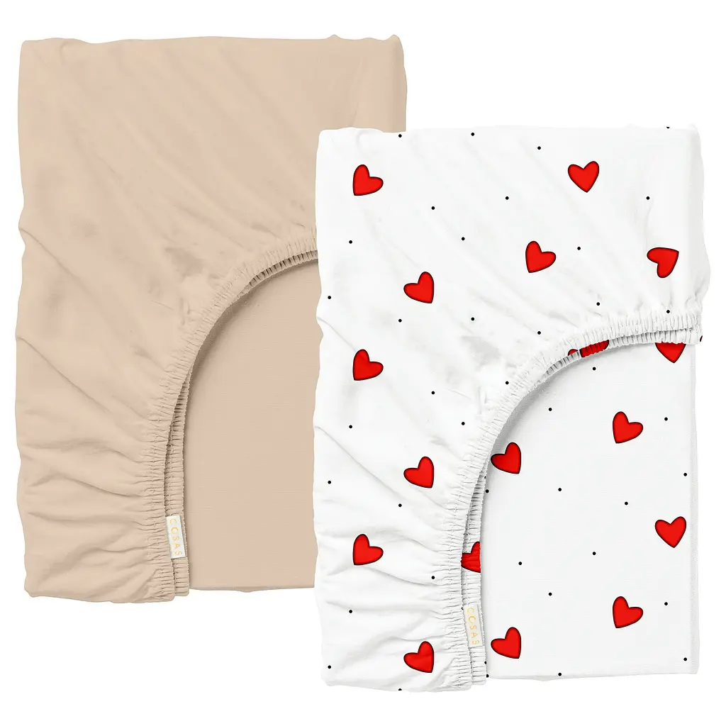 Набір простирадло на резинці 160х200 CHERRY HEARTS COSAS (4822052399026)