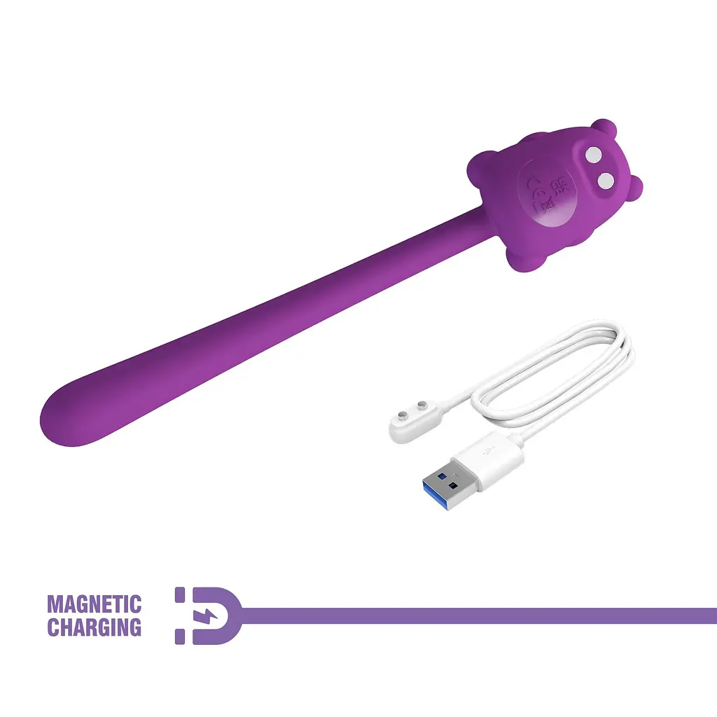 Вібратор Pretty Love Cute Bear Purple, 7 vibration functions - фото 2
