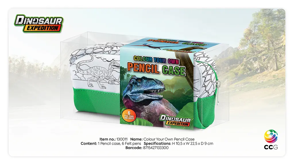 Пенал-раскраска Moxy Dinosaur Expedition с фломастерами (990194) - фото 6