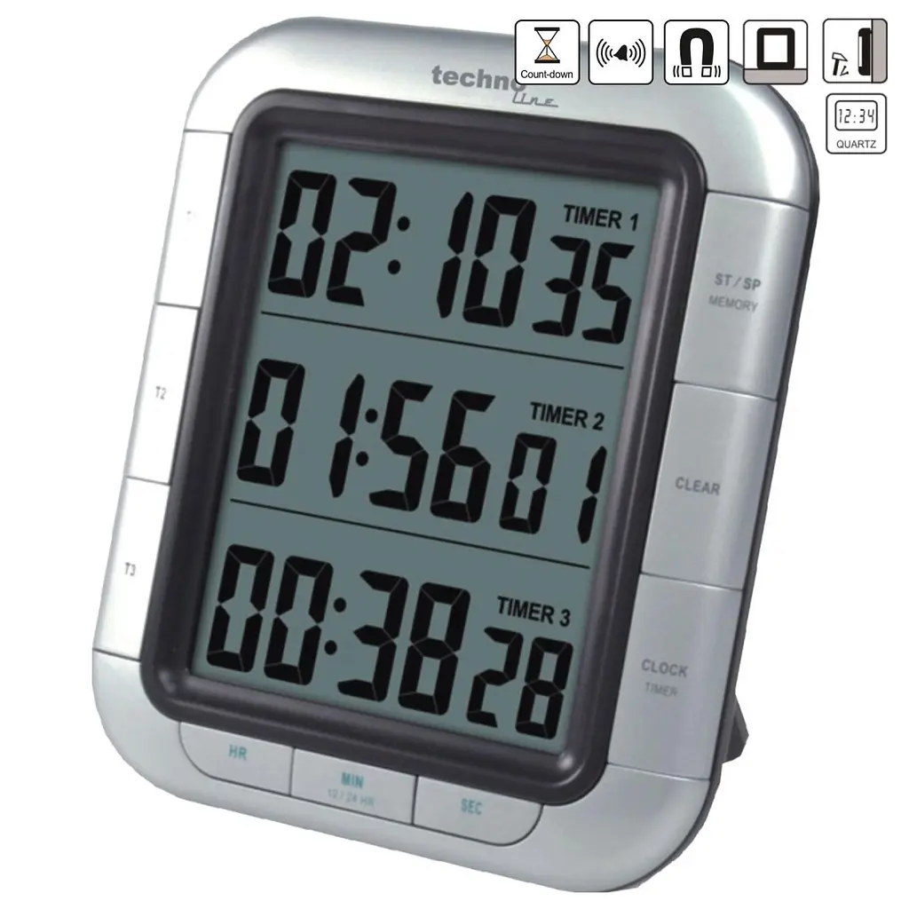 Таймер кухонний Technoline KT300 Magnetic Silver (KT300) - фото 3