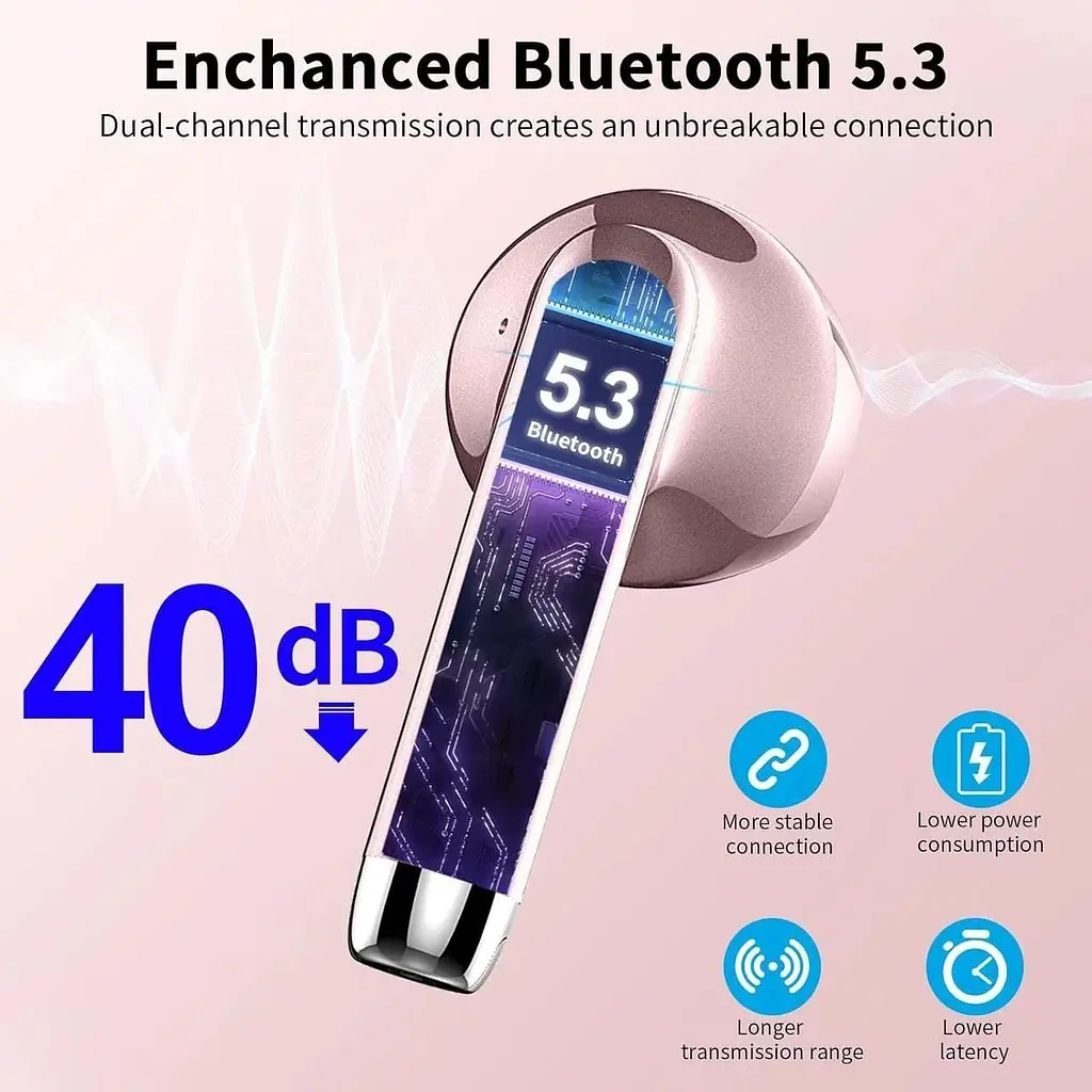 Бездротові навушники Drsaec J55 Bluetooth 5.3 з 4 мікрофонами - фото 6