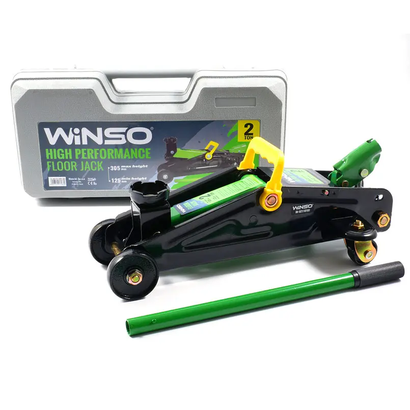 Домкрат подкатной гидравлический Winso 2 т 6.3 кг 125-305 мм пластиковая упаковка (171660) - фото 2