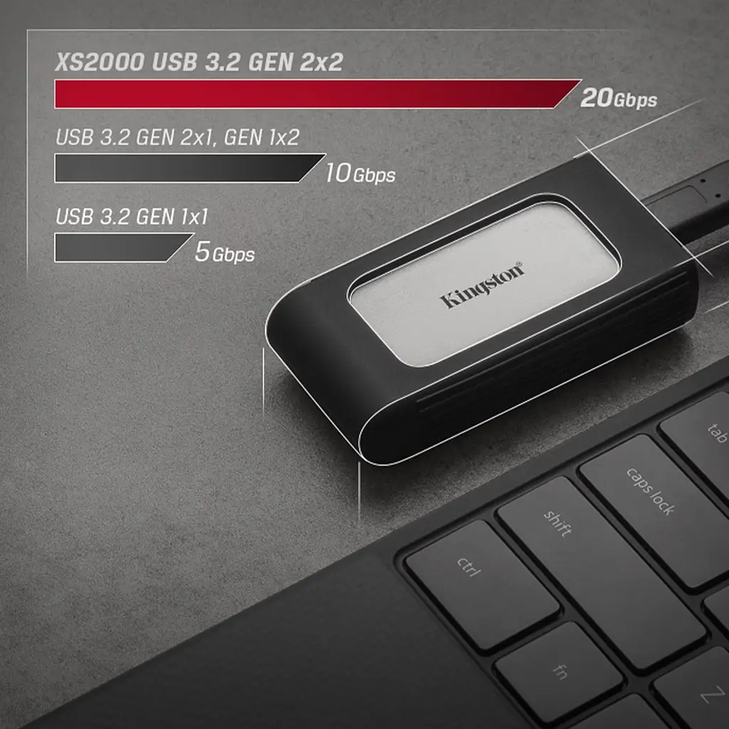 Зовнішній SSD накопичувач Kingston XS2000 500GB (SXS2000/500G) [69706] - фото 5