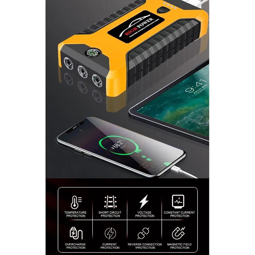 Повербанк PowerBank Jump Starter бустер Voltronic JX27 10000mAh - фото 8