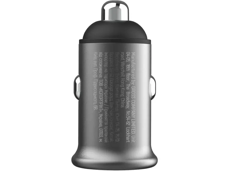 Автомобільний зарядний пристрій ColorWay 38 W Gray (CW-CHA065PD-GR) - фото 3
