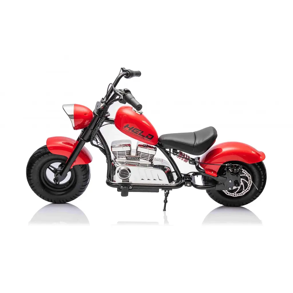 Дитячий електромотоцикл Ramiz Chopper Warrior 2х18, червоний (PA.XB-1058.CR) - фото 16