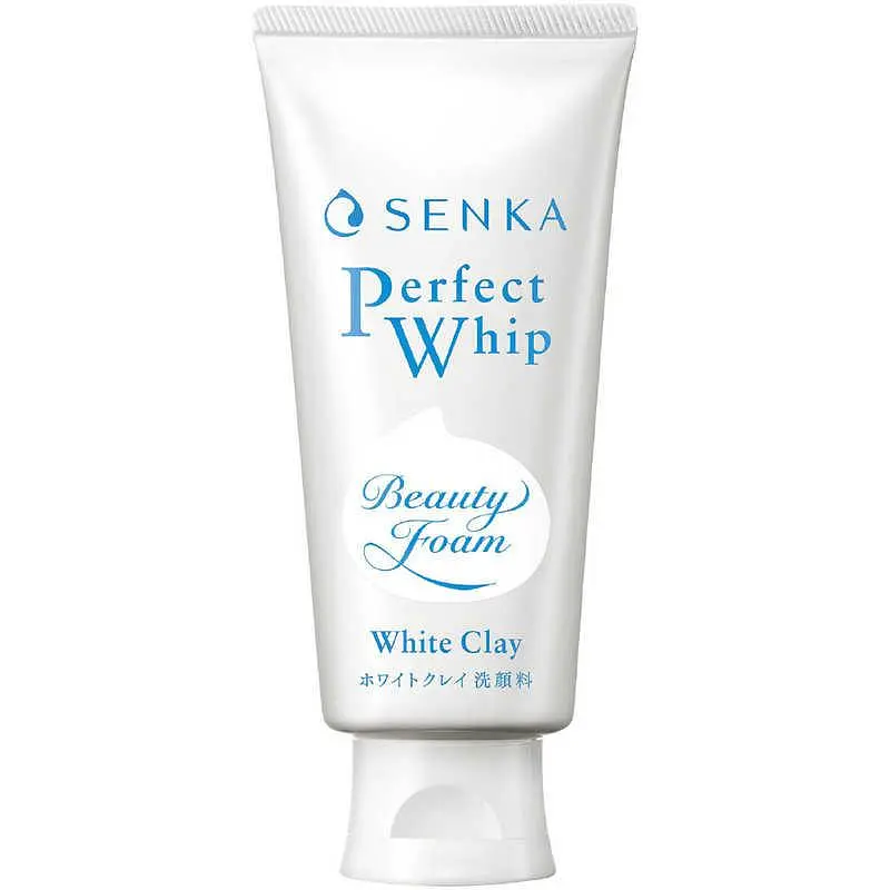 Японська пінка для вмивання Senka Perfect Whip White Clay з білою глиною та деревним вугіллям, 120 г.