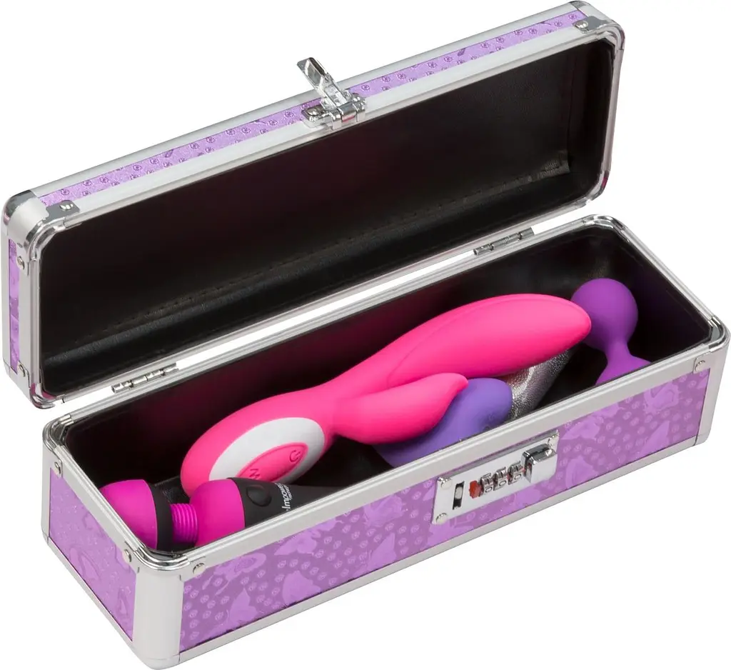 Кейс для зберігання секс-іграшок BMS Factory The Toy Chest Lokable Vibrator Case з кодовим замком - фото 5