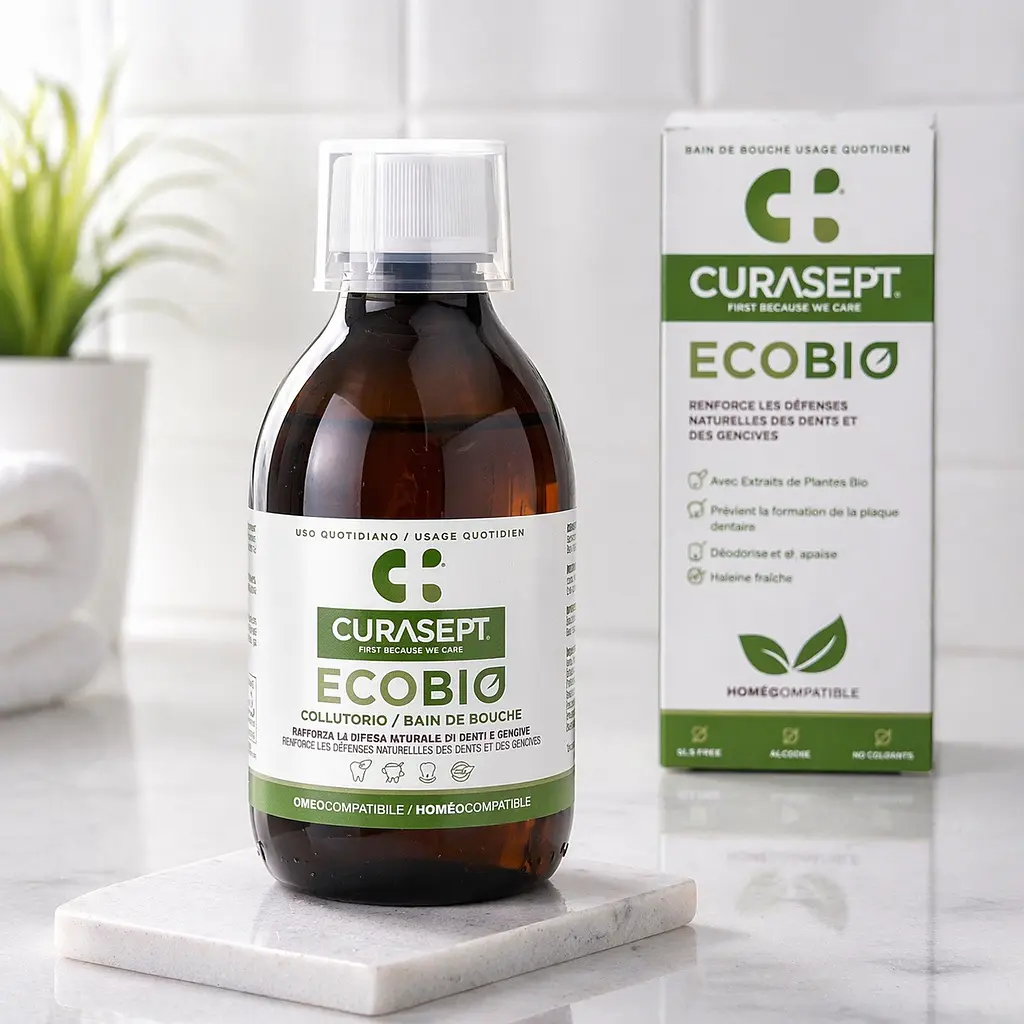 Ополіскувач для ротової порожнини Curasept Ecobio (без фтору та ментолу) 300 мл
