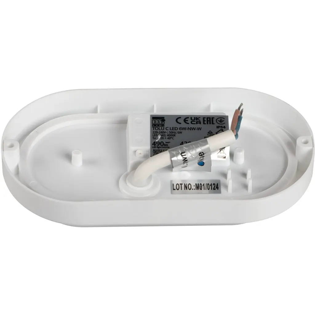 Світильник Miledo Tolu O LED 6W-NW-W герметичний (31495) - фото 2