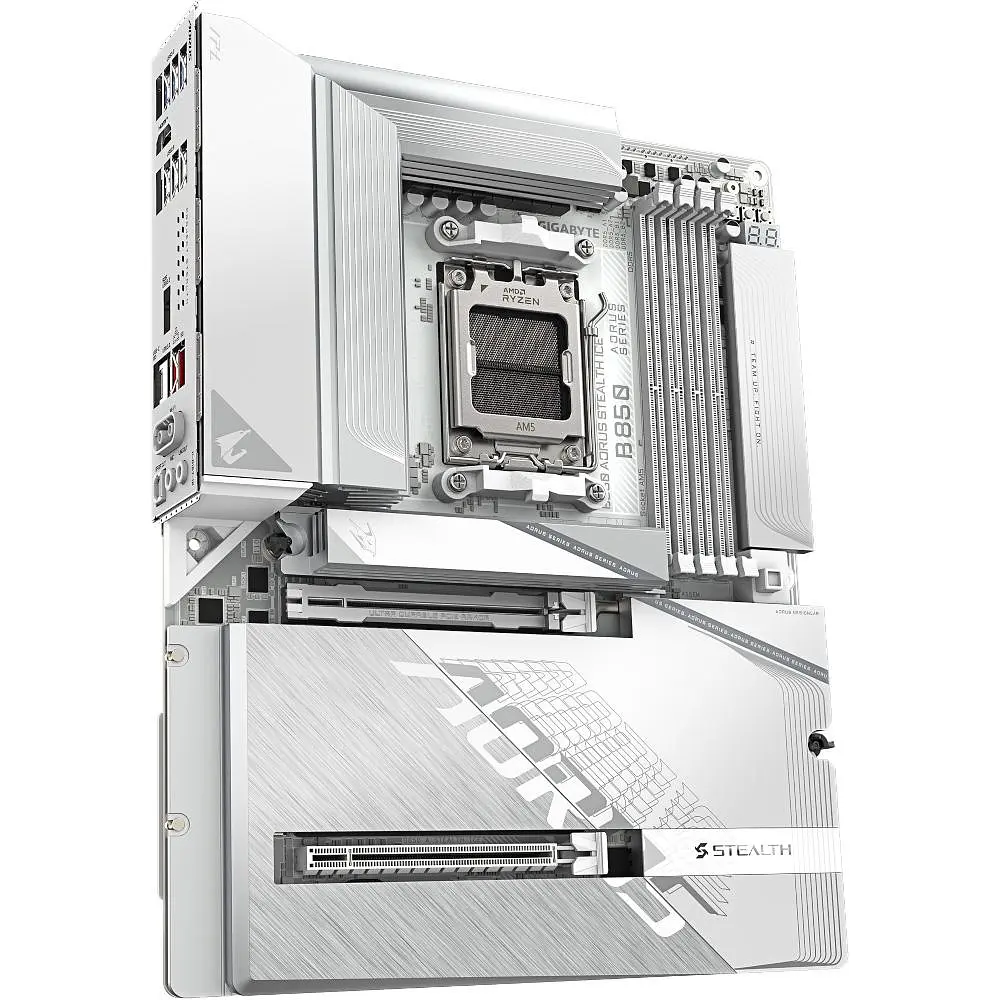 Материнська плата Gigabyte B850 AORUS STEALTH ICE (B850 AORUS STEALTH ICE) (Socket AM5, AMD B850, ATX) - фото 3