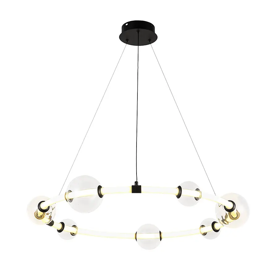 Люстра стельова LED Levistella 7812021 (750) BK, 20W, 3000K, чорний акрил, сучасний стиль - фото 3