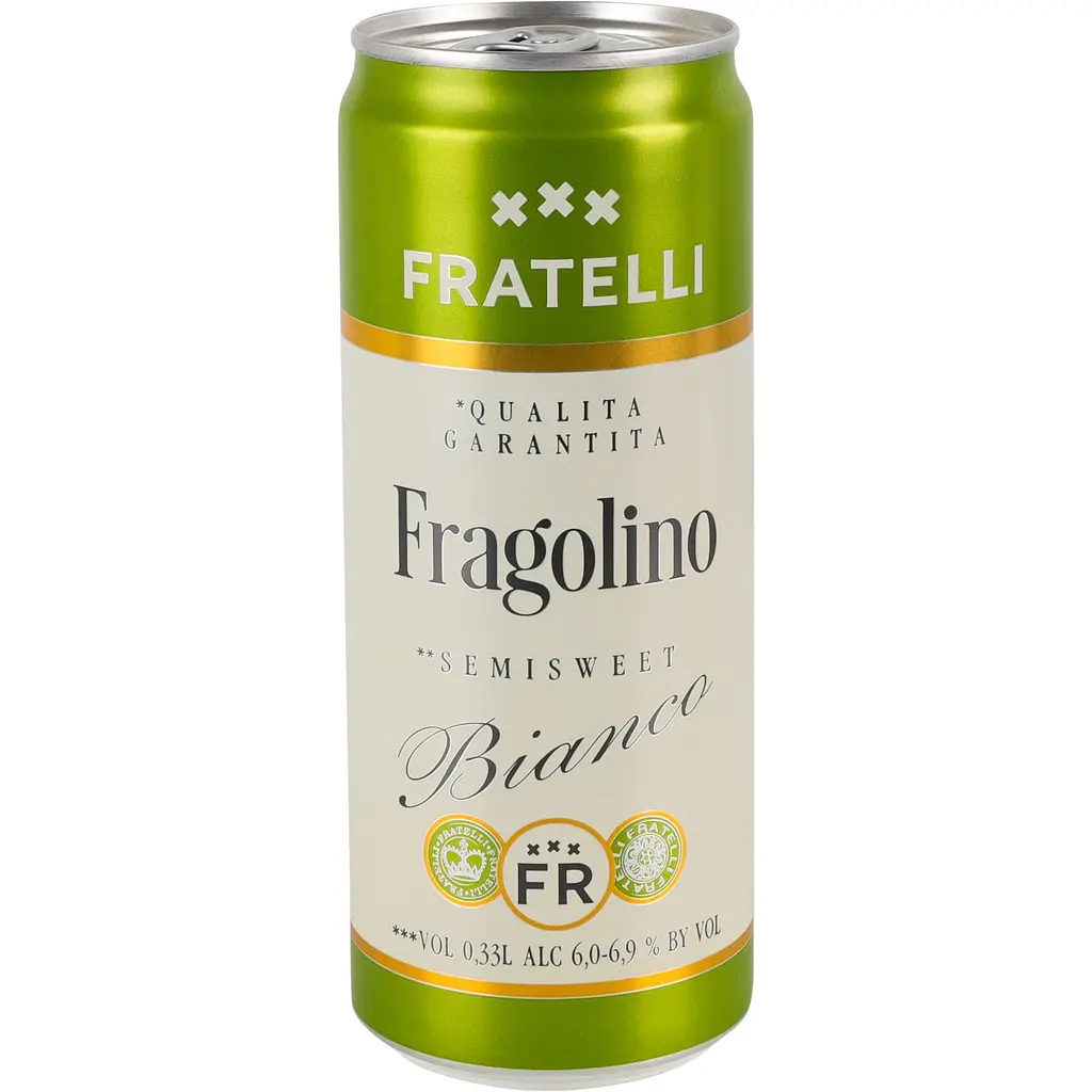 Напій винний Fratelli Fragolino Bianco білий напівсолодкий слабоалкогольний ігристий 6-6.9% 0.33 л (828585) - фото 2