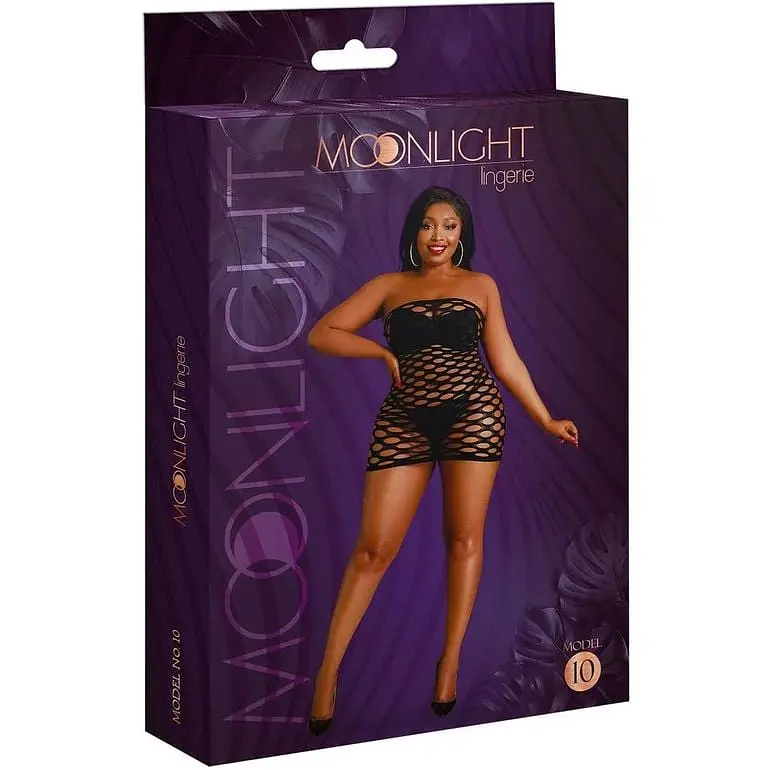 Платье Moonlight Model 10 Black Plus size - фото 5